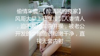 偷情车震-【醉清风约良家】风哥大早上开车接到人妻情人，迫不及待车内开操，被老公开发的少鲍鱼很粉嫩干净，直接无套内射