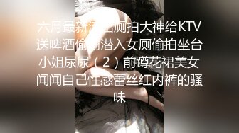 六月最新流出厕拍大神给KTV送啤酒偷偷潜入女厕偷拍坐台小姐尿尿（2）前蹲花裙美女闻闻自己性感蕾丝红内裤的骚味