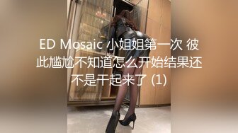 ED Mosaic 小姐姐第一次 彼此尴尬不知道怎么开始结果还不是干起来了 (1)